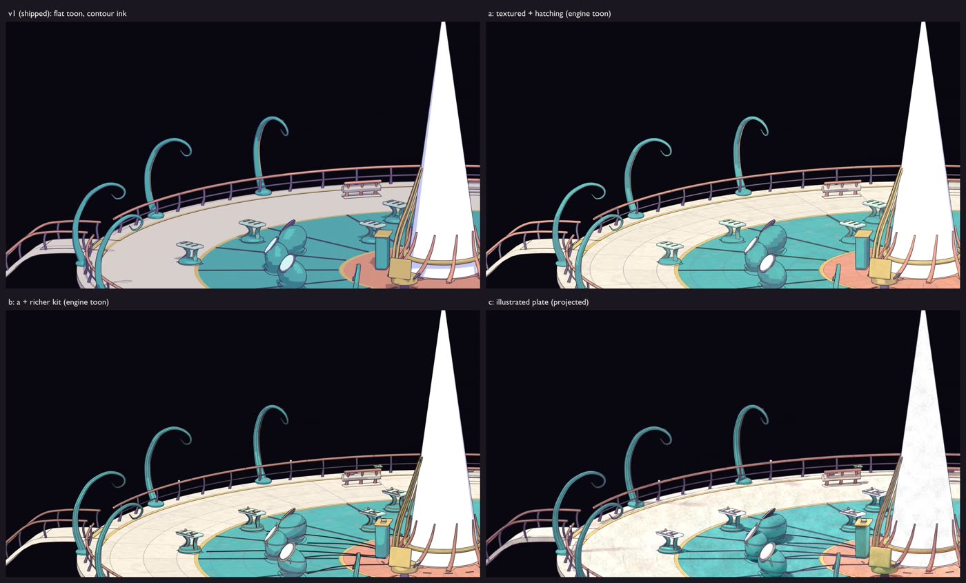Bridge v2 quality study: style study, final art in progress.