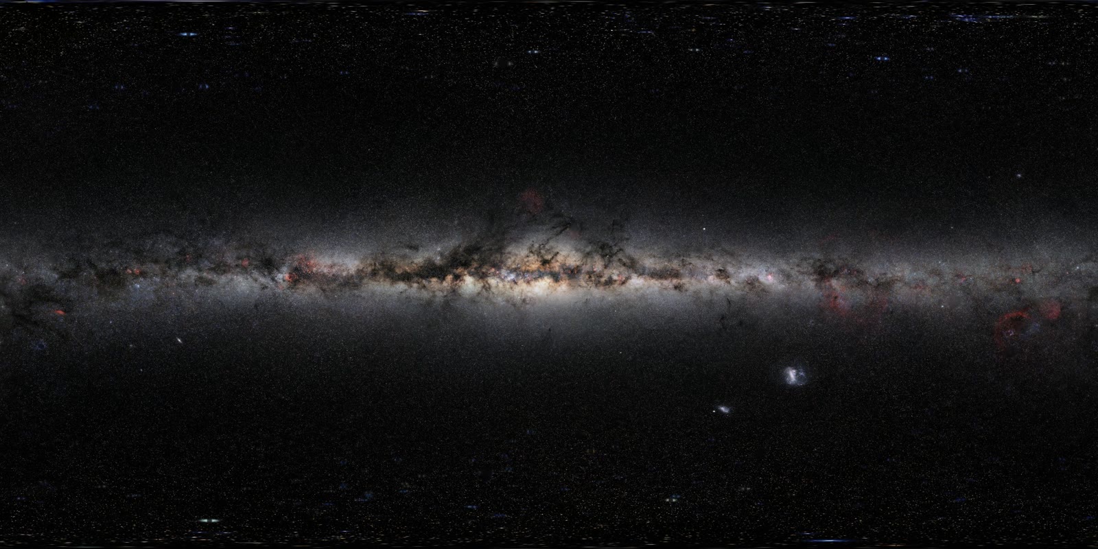 The Milky Way, with the catalogue stars taken out